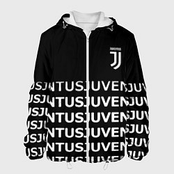 Куртка с капюшоном мужская Juventus pattern fc club steel, цвет: 3D-белый
