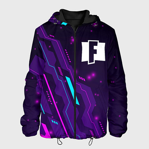 Мужская куртка Fortnite neon gaming / 3D-Черный – фото 1