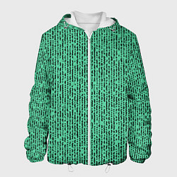 Мужская куртка Мозаика нефритовый зелёный