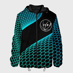 Куртка с капюшоном мужская Porto football net, цвет: 3D-черный