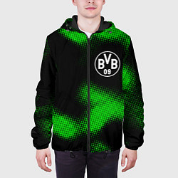 Куртка с капюшоном мужская Borussia sport halftone, цвет: 3D-черный — фото 2