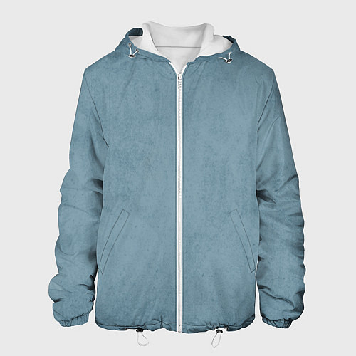 Мужская куртка Бирюзовый флёр / 3D-Белый – фото 1