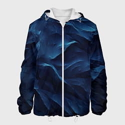 Мужская куртка Синие глубокие абстрактные волны