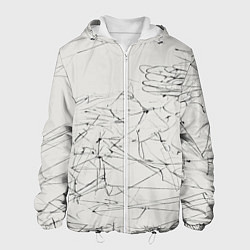 Куртка с капюшоном мужская Каракули, цвет: 3D-белый