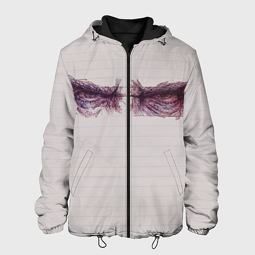 Мужская куртка Рисунок глаз / 3D-Черный – фото 1