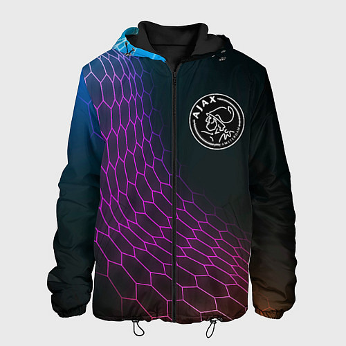 Мужская куртка Ajax футбольная сетка / 3D-Черный – фото 1
