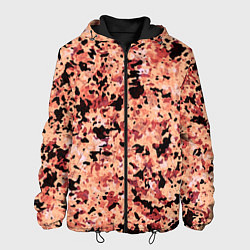 Мужская куртка Абстракция персиковый пятнистый