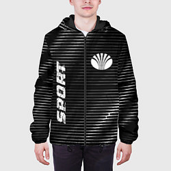 Куртка с капюшоном мужская Daewoo sport metal, цвет: 3D-черный — фото 2