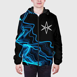 Куртка с капюшоном мужская Bring Me the Horizon sound wave, цвет: 3D-черный — фото 2