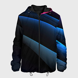 Мужская куртка Синий стильный абстрактный геометрический стиль на