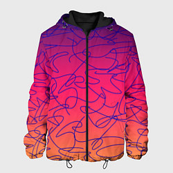 Мужская куртка Каракули на градиентном фоне