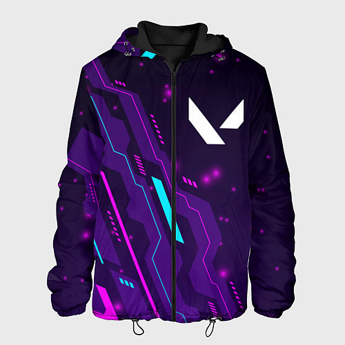 Мужская куртка Valorant neon gaming / 3D-Черный – фото 1