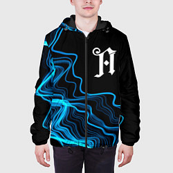 Куртка с капюшоном мужская Architects sound wave, цвет: 3D-черный — фото 2