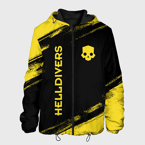 Мужская куртка Helldivers: Skull Logo / 3D-Черный – фото 1