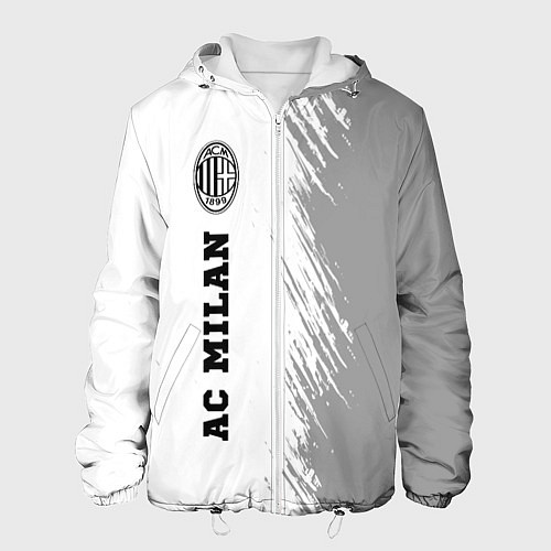 Мужская куртка AC Milan sport на светлом фоне по-вертикали / 3D-Белый – фото 1