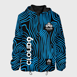 Куртка с капюшоном мужская Cloud9 - weather pattern, цвет: 3D-черный