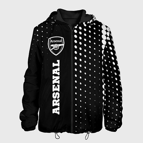 Мужская куртка Arsenal sport на темном фоне по-вертикали / 3D-Черный – фото 1