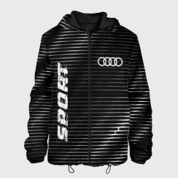 Куртка с капюшоном мужская Audi sport metal, цвет: 3D-черный