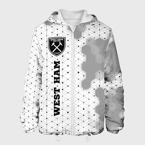 Мужская куртка West Ham sport на светлом фоне по-вертикали / 3D-Белый – фото 1