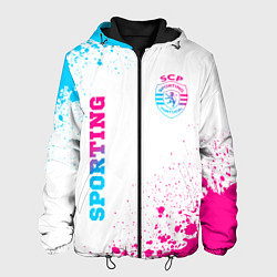 Мужская куртка Sporting neon gradient style вертикально