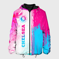 Мужская куртка Chelsea neon gradient style по-вертикали