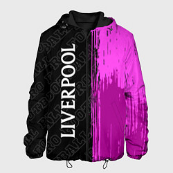 Куртка с капюшоном мужская Liverpool pro football по-вертикали, цвет: 3D-черный