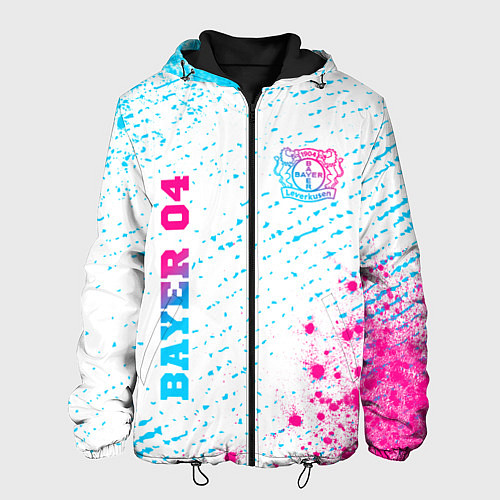 Мужская куртка Bayer 04 neon gradient style вертикально / 3D-Черный – фото 1