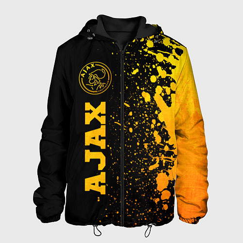 Мужская куртка Ajax - gold gradient по-вертикали / 3D-Черный – фото 1
