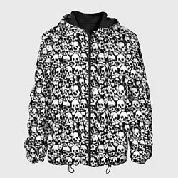Куртка с капюшоном мужская Very much skulls, цвет: 3D-черный