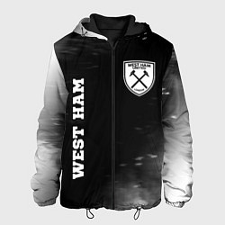 Мужская куртка West Ham sport на темном фоне вертикально