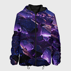 Мужская куртка Фиолетовые неоновые камни со светом