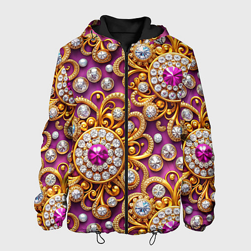 Мужская куртка Ювелирный паттерн / 3D-Черный – фото 1