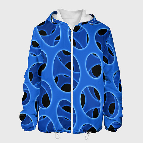 Мужская куртка Синяя мембрана с перфорацией / 3D-Белый – фото 1