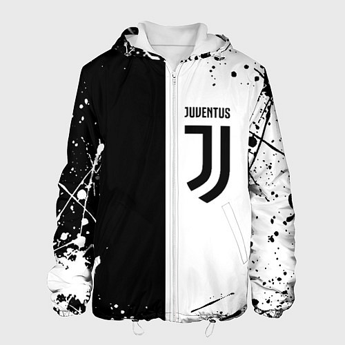 Мужская куртка Juventus краски текстура спорт / 3D-Белый – фото 1