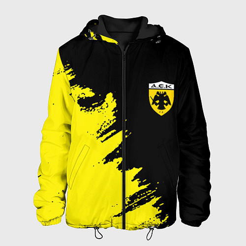 Мужская куртка AEK sport color yellow / 3D-Черный – фото 1