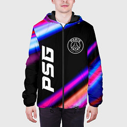 Куртка с капюшоном мужская PSG speed game lights, цвет: 3D-черный — фото 2