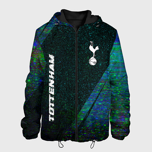 Мужская куртка Tottenham glitch blue / 3D-Черный – фото 1