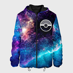 Куртка с капюшоном мужская Pokemon space anime, цвет: 3D-черный