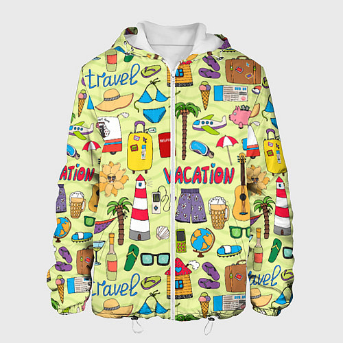 Мужская куртка Vacation travel / 3D-Белый – фото 1