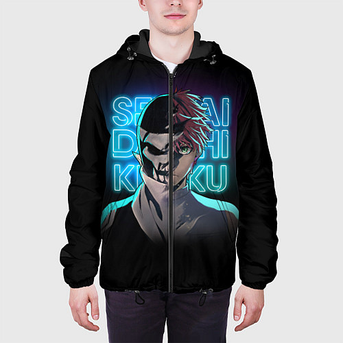 Мужская куртка Боевой отряд Полный провал Комбатант Ди и Хибики / 3D-Черный – фото 3