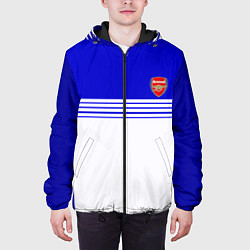 Куртка с капюшоном мужская Arsenal fc sport geometry, цвет: 3D-черный — фото 2