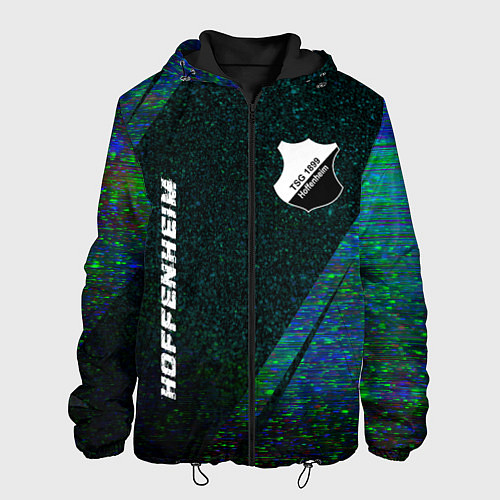 Мужская куртка Hoffenheim glitch blue / 3D-Черный – фото 1