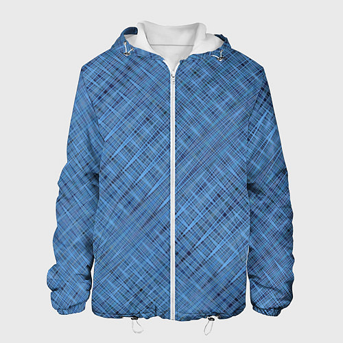 Мужская куртка Тёмно-голубой текстурированный / 3D-Белый – фото 1