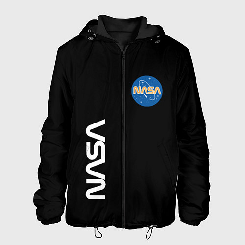 Мужская куртка NASA logo usa space / 3D-Черный – фото 1