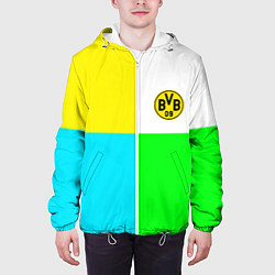 Куртка с капюшоном мужская Borussia color cport, цвет: 3D-белый — фото 2