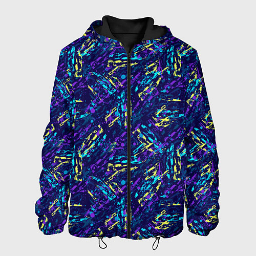 Мужская куртка Абстрактный узор с концепцией / 3D-Черный – фото 1