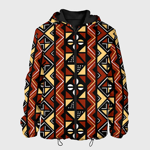 Мужская куртка Африканский мавританский орнамент / 3D-Черный – фото 1