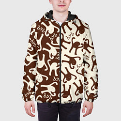 Куртка с капюшоном мужская Ъуъ съука mem retro, цвет: 3D-черный — фото 2
