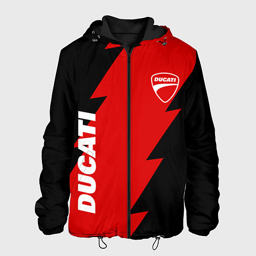 Мужская куртка Ducati - logo / 3D-Черный – фото 1