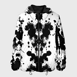 Куртка с капюшоном мужская The psychedelic Rorschach test - ai art, цвет: 3D-черный